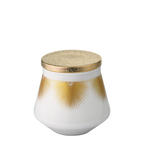 ガラスの骨壺 4寸 白 大松葉