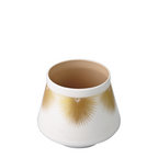 ガラスの骨壺 4寸 白 大松葉