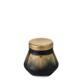 ガラスの骨壺 2.5寸 黒 大松葉