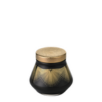 ガラスの骨壺 2.5寸 黒 大松葉