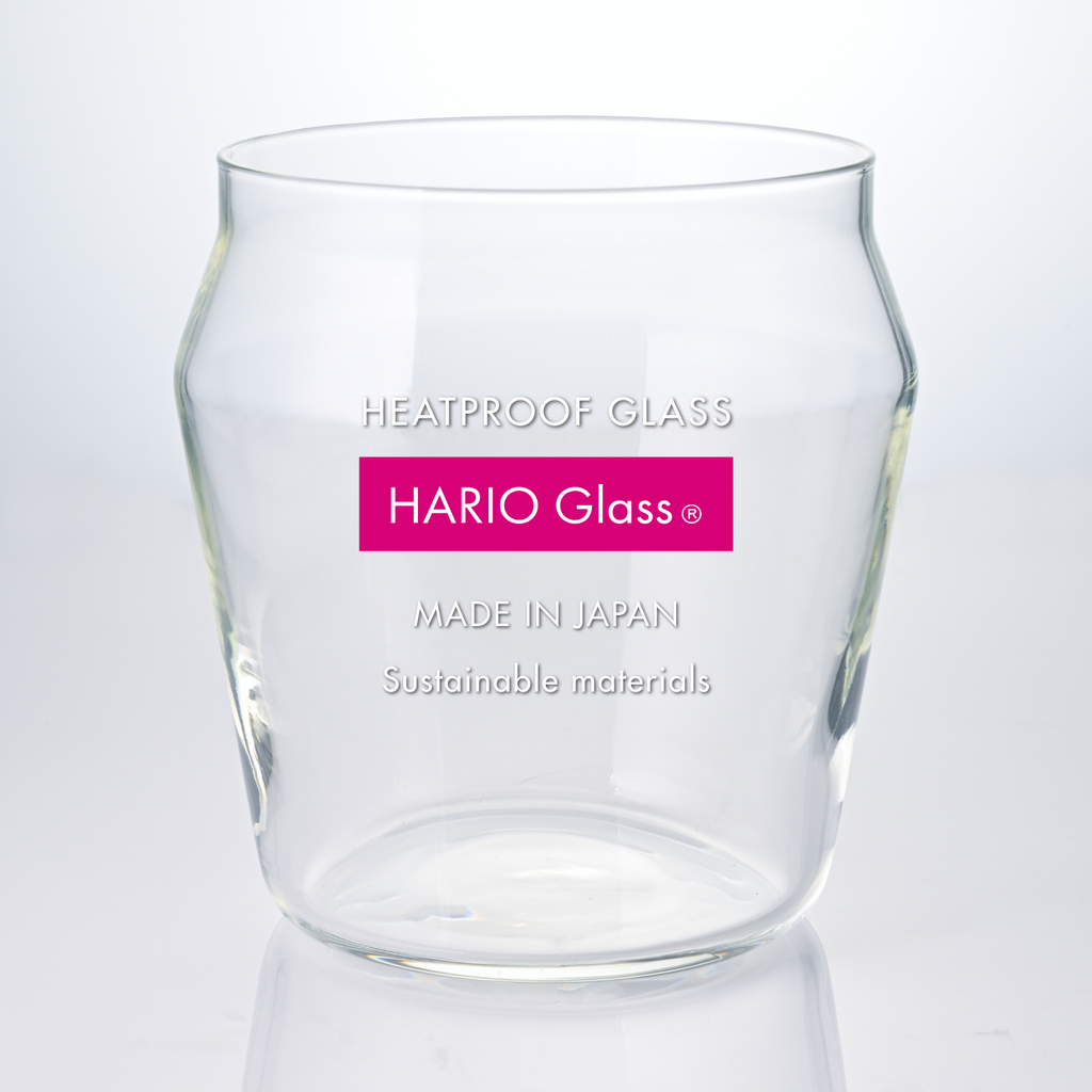 ガラスの骨壺 4寸 黒 大松葉